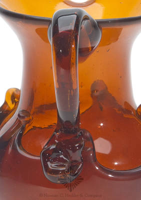 Freeblown Lily Pad Creamer, Similar in form and construction to McK plate 17