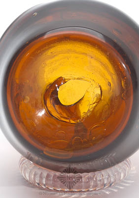 Freeblown Lily Pad Creamer, Similar in form and construction to McK plate 17