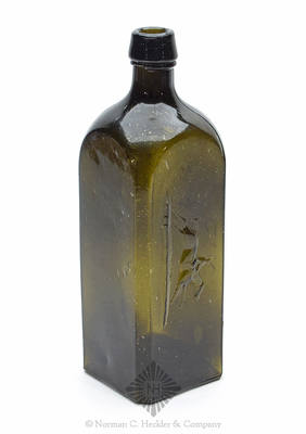 "London / Jockey / Club House / Gin / (Horse And Rider)" Gin Bottle, Similar to H #862