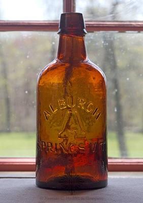 "Alburgh / A / Springs. VT." Mineral Water Bottle, T #V-1B