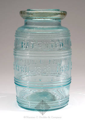 "Potter & Bodine's / Air-Tight Fruit Jar / Philada" - "Patented / April 13th 1858" Fruit Jar, L #2388