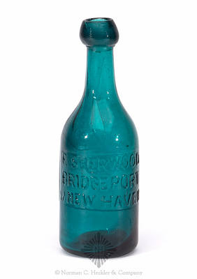 "F. Sherwood / Bridgeport / & New Haven" - "Union Glass Works / Philada." Soda Water Bottle, WB pg. 29 and 30
