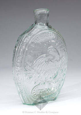 "General Lafayette" and Bust - Eagle And "T.W.D" Portrait Flask, GI-90