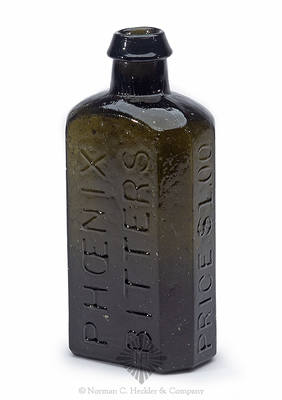 "John / Moffat / New York / Phoenix / Bitters / Price $ 1,00" Bottle, R/H #M-112
