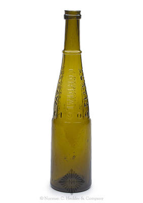 "Curtis / Cordial / Calisaya / The Great / Stomach / Bitters / 1866 CCC 1900" Figural Bitters Bottle, R/H #C-261