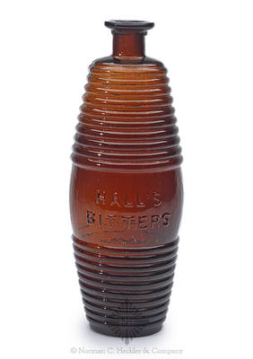 "Hall's / Bitters" Figural Bottle, R/H #H-9