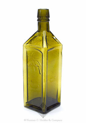 "Doyle / Hop / Bitters / 1872 / (Leaves And Hops)" Bitters Bottle, R/H #D-93