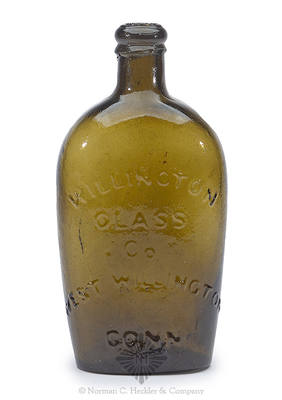 Eagle - "Willington / Glass / Co" Historical Flask, GII-63