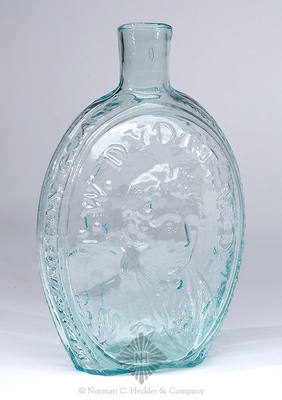"Benjamin Franklin" And Bust - "T.W. Dyott, M.D." And Bust Portrait Flask, GI-94