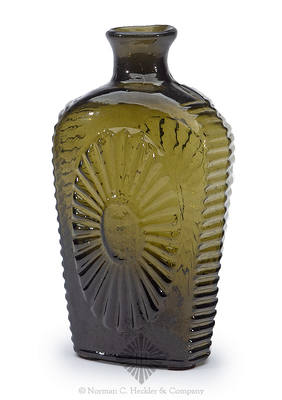 "Keen" - "P & W" Sunburst Flask, GVIII-10