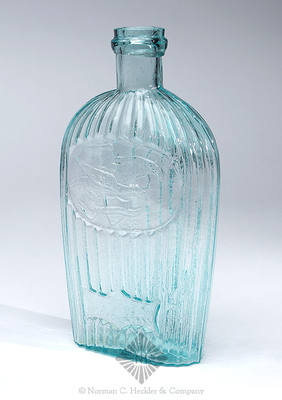 Eagle And "Louisville KY / Glass Works" - Reverse Plain Historical Flask, GII-36