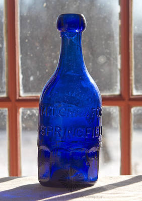 "M.T. Crawford / Springfield." - "Union Glass Works Phila. / Superior / Mineral Water" Bottle, WB pg. 17