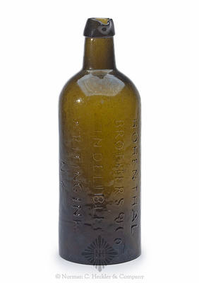 "Hohenthal / Brothers & Co / Indelible / Writing Ink / N.Y." Master Ink Bottle, Similar to C #766