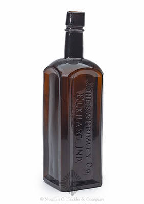"Primley's / Iron & / Wahoo / Tonic" - "Jones & Primley Co. / Elkhart. Ind." Medicine Bottle, AAM pg. 424