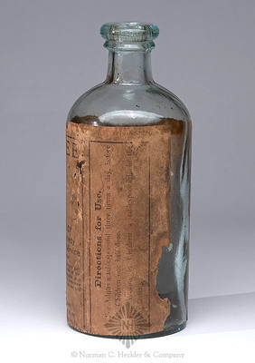 "Cherokee / Indian Tonic" Label Only Medicine Bottle