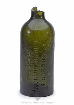"B.L. Sumner's / Horse Lotion, / Boston." Veterinary Medicine Bottle
