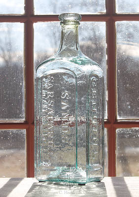 "Sands' / Sarsaparilla / Genuine / New York." Medicine Bottle, AAM pg. 457