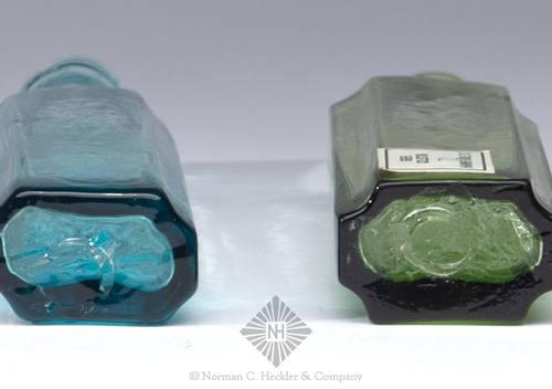 "Genuine / Essence" and "Hobensack's / Essence" Two Medicine Bottles, AAM pg. 186 and 240