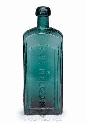 "A.B.L Meyers. A.M / Rock Rose / New-Haven" Medicine Bottle, AAM pg. 376