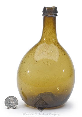Freeblown Chestnut Bottle, Similar in form to KW pg. 47