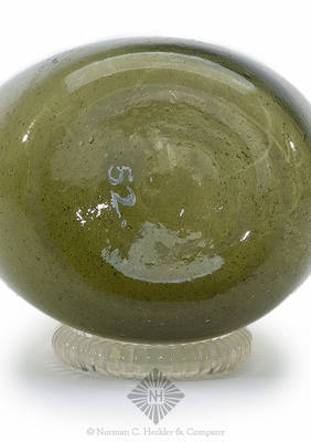 Freeblown Chestnut Bottle, Similar in form to KW pg. 47