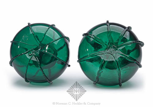 Two Freeblown Decanters, Similar in form and construction to AG plate 68