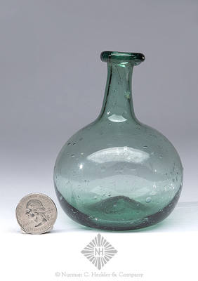 Freeblown Miniature Chestnut Bottle, Similar in form and construction to M/W plate 47, #4