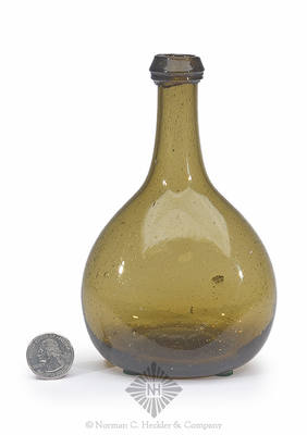 Freeblown Chestnut Bottle, Similar in form and construction to MW plate 46, #4