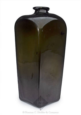 Large Freeblown Case Gin Bottle, Similar in form and construction to AG plate 83, #2