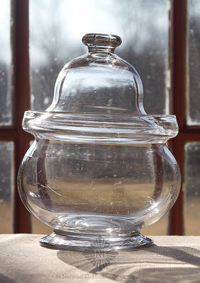 Freeblown Jam Pot, B/K #1266