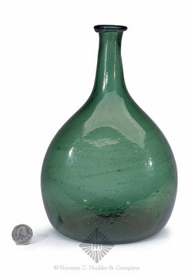 Freeblown Chestnut Bottle, Similar in form and construction to KW fig. 47, #2