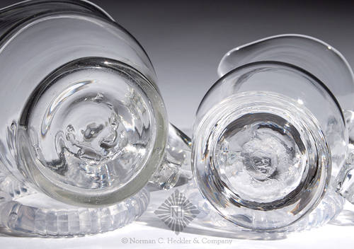 Two Freeblown Creamers, Similar in form and consruction to PG plate 40