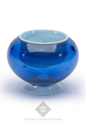 Freeblown Open Salt, Similar glassblowing tecniques are noted in fig. 43 of PG