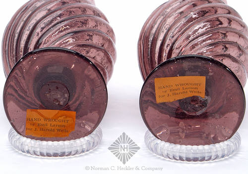 Mold Blown Cologne Bottles