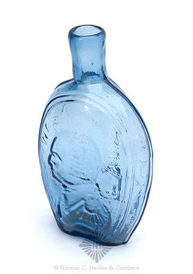 "Washington" And Bust - "Baltimore Glass Works" And Monument Portrait Flask, GI-18