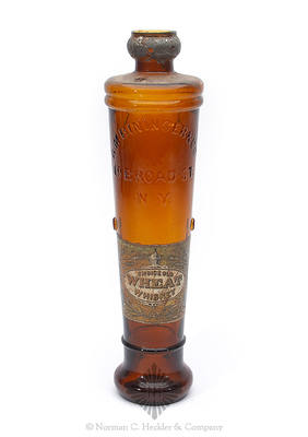 "A.M. Bininger & Co. / 19 Broad St. / N.Y." Figural Whiskey Bottle, BB #BPK-30