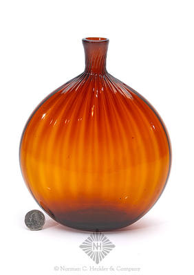 Large Pattern Molded Flask, Similar in form and construction to MW color plate VI, #2