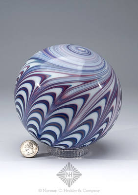 Freeblown Witch Ball, Similar in form and construction to B/K # 3234 and 3235