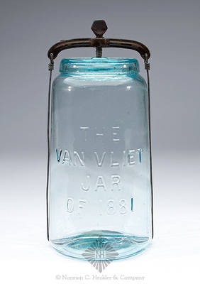 "The / Van Vliet / Jar / Of 1881" Fruit Jar, L #2879