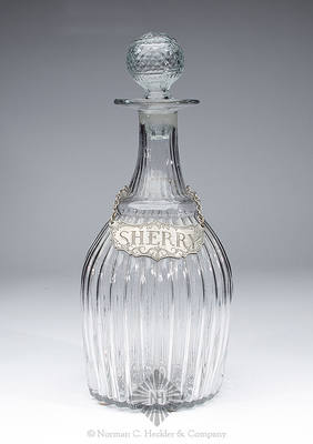 Blown Three Mold Decanter, GI-7 Type 3, Type 2 stopper