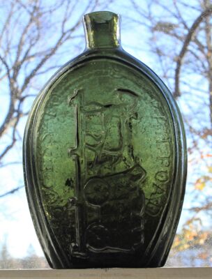 Success To The Railroad Historical Flask
