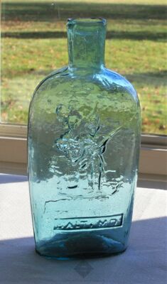 Soldier/Dancer Pictorial Flask