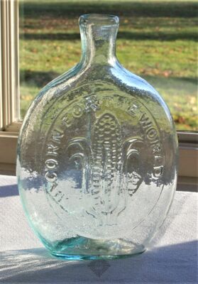 Corn For The World Pictorial Flask