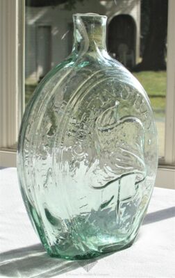 Eagle-Furled Flag Historical Flask