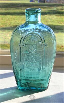 Masonic-Eagle Historical Flask