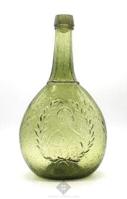 Jenny Lind And Bust Glass Works / S. Huffsey And Factory Portrait Calabash Flask
