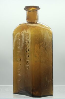 Howards / Vegetable  Cancer And / Canker Syrup Medicine Bottle