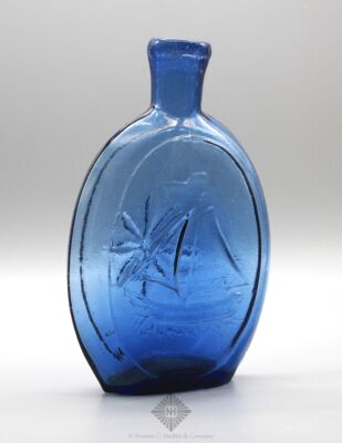 Sailboat  Star Pictorial Flask