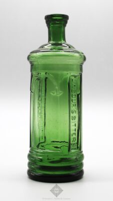 Lacours Bitters  Sarsapariphere Figural Bitters Bottle