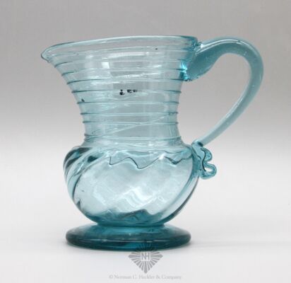 Freeblown Pattern Molded Pitcher